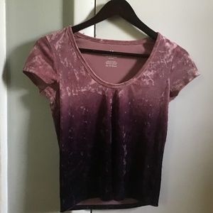 Velvet ombré AE top